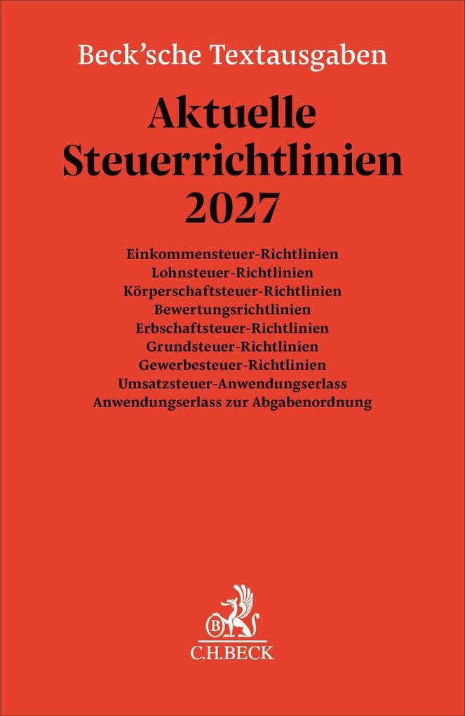 Aktuelle Steuerrichtlinien 2027