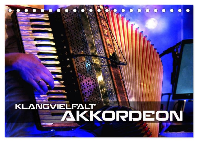 Klangvielfalt Akkordeon (Tischkalender 2027 DIN A5 quer), CALVENDO Monatskalender