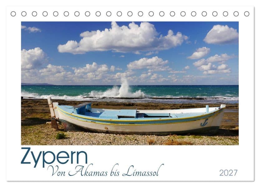 Zypern. Von Akamas bis Limassol (Tischkalender 2027 DIN A5 quer), CALVENDO Monatskalender