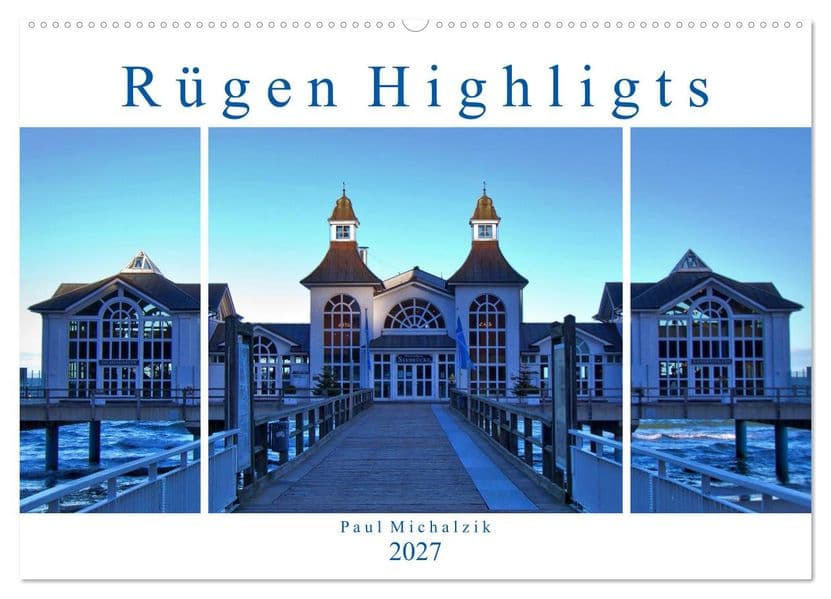 Rügen Highlights (Wandkalender 2027 DIN A2 quer), CALVENDO Monatskalender
