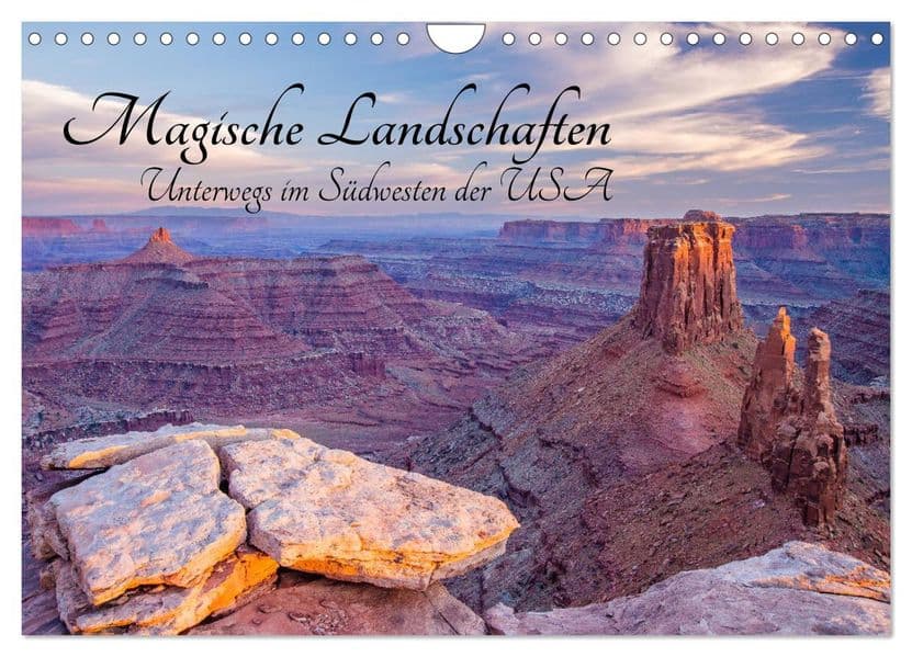 Magische Landschaften - Unterwegs im Südwesten der USA (Wandkalender 2027 DIN A4 quer), CALVENDO Monatskalender
