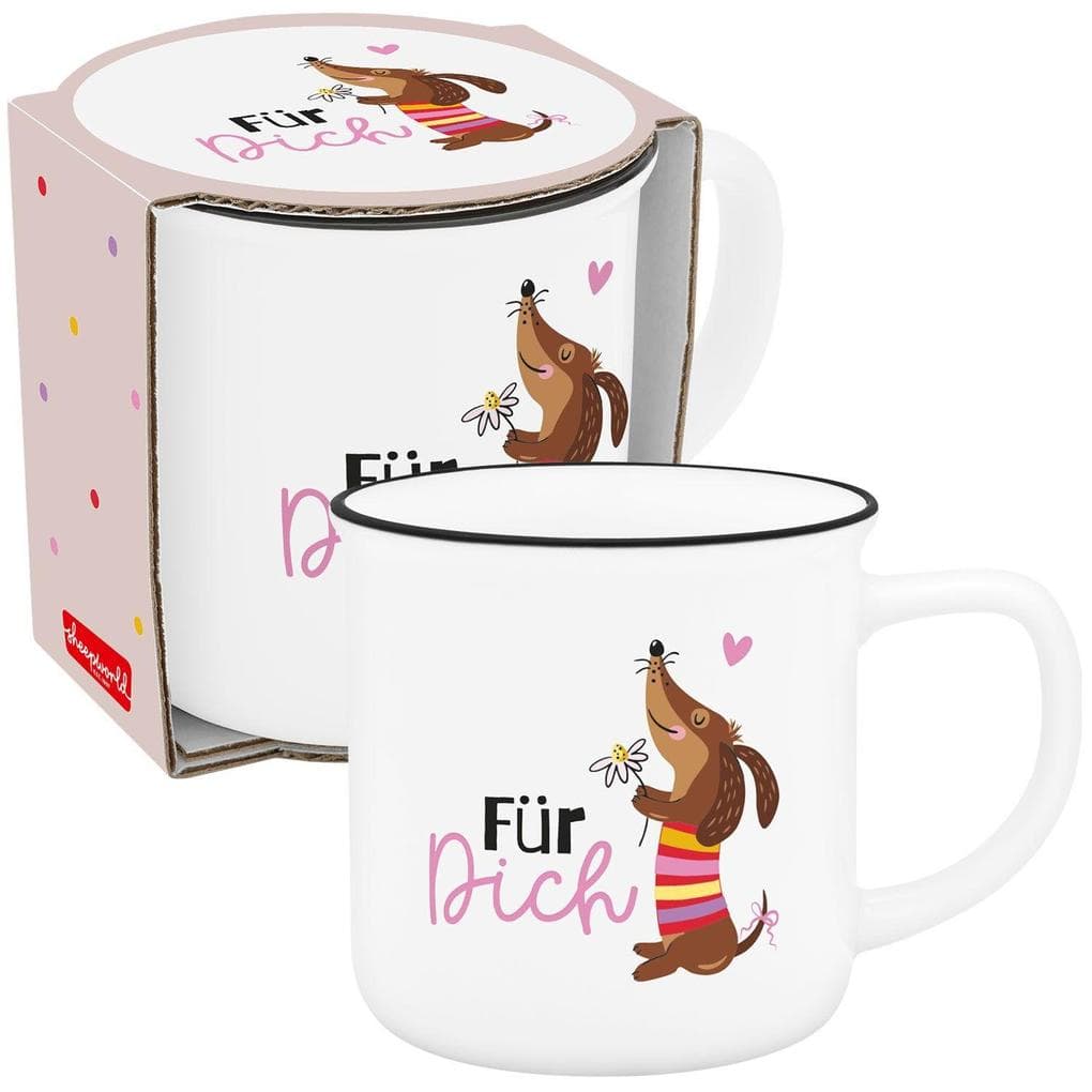 Becher Dackel "Für dich