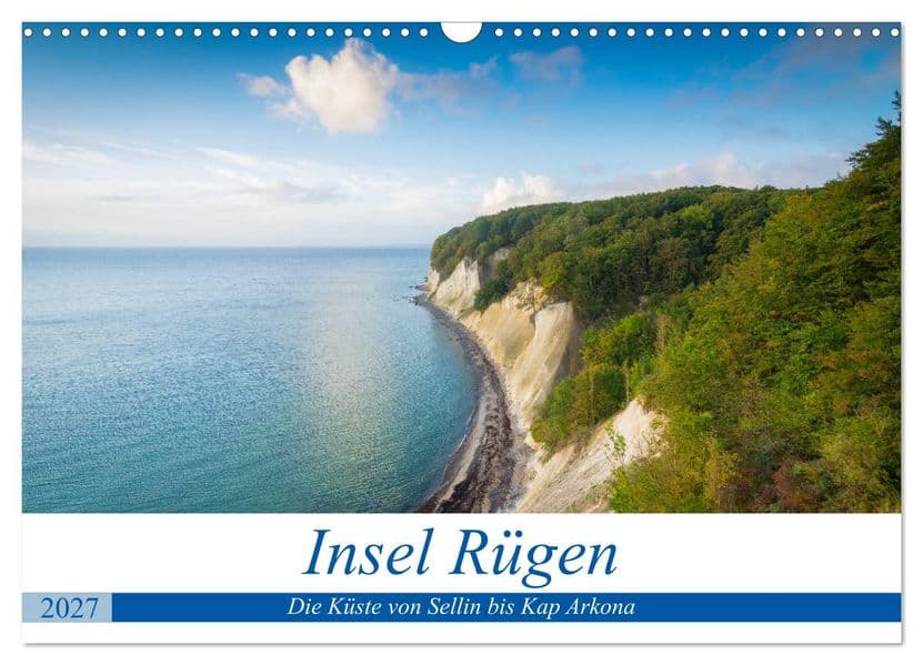 Insel Rügen - Die Küste von Sellin bis Kap Arkona (Wandkalender 2027 DIN A3 quer), CALVENDO Monatskalender