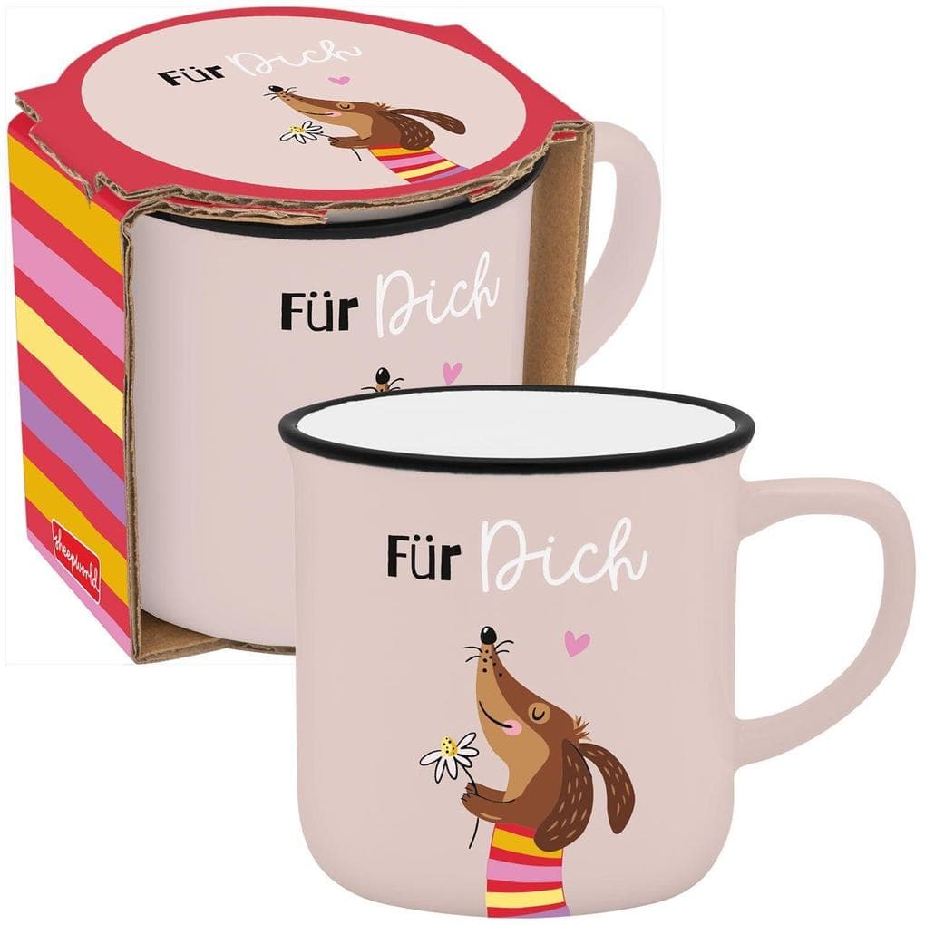 Espressotasse Dackel "Für dich