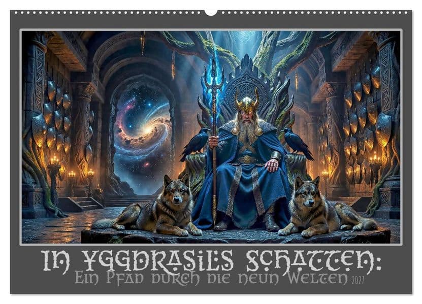 In Yggdrasils Schatten: Ein Pfad durch die neun Welten (Wandkalender 2027 DIN A2 quer), CALVENDO Monatskalender