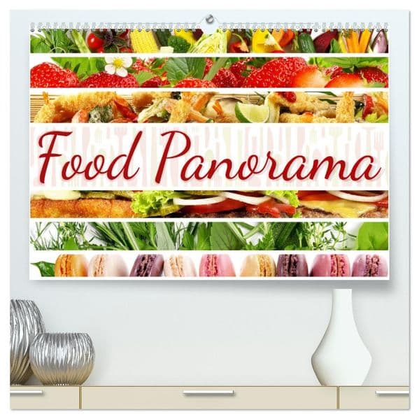Food Panorama - Küchenkalender 2027 (hochwertiger Premium Wandkalender 2027 DIN A2 quer), Kunstdruck in Hochglanz
