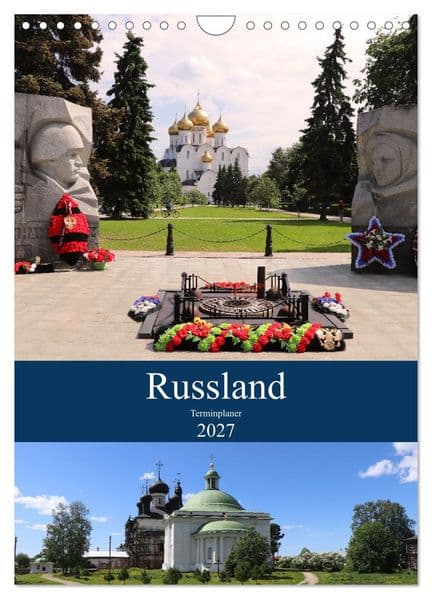 Russland - Terminplaner (Wandkalender 2027 DIN A4 hoch), CALVENDO Monatskalender