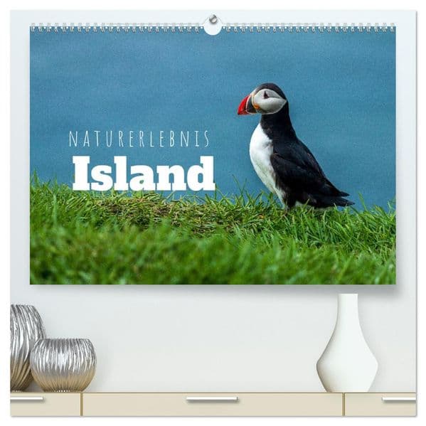 Naturerlebnis Island (hochwertiger Premium Wandkalender 2027 DIN A2 quer), Kunstdruck in Hochglanz: Panoramen der Insel aus Feuer und Eis