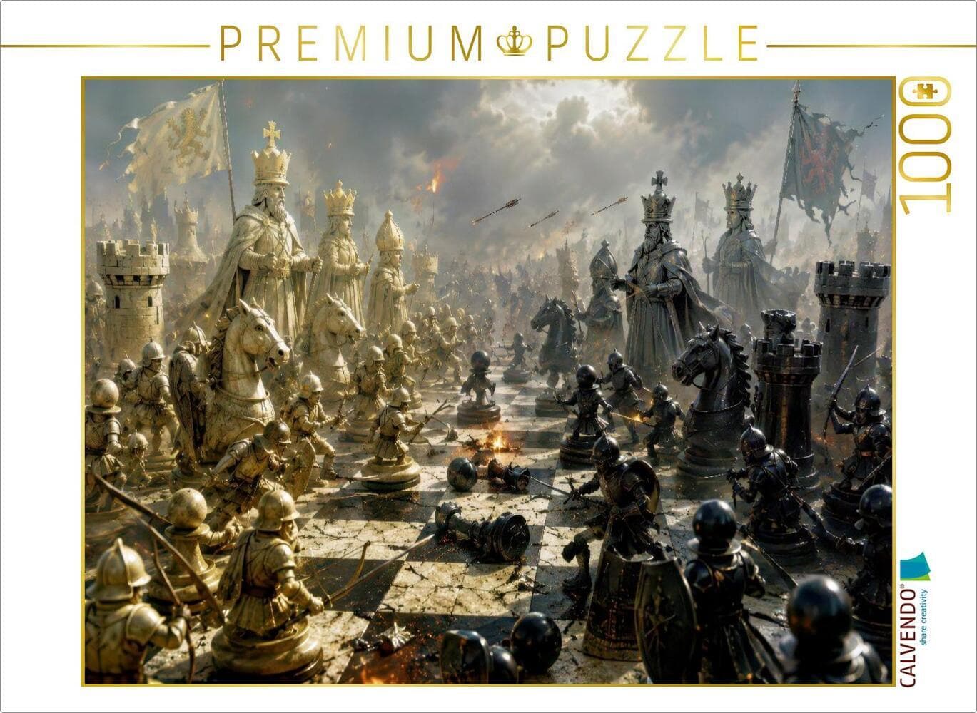 CALVENDO Puzzle Schach. Matt. Mehr braucht's nicht. | 1000 Teile Lege-Größe 64x48cm Foto-Puzzle für glückliche Stunden