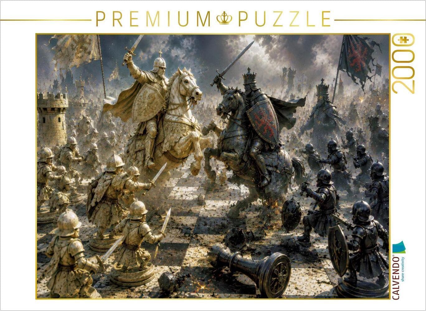 CALVENDO Puzzle Schach, das einzige Drama, das wirklich Spaß macht. | 2000 Teile Lege-Größe 90x67cm Foto-Puzzle für glückliche Stunden
