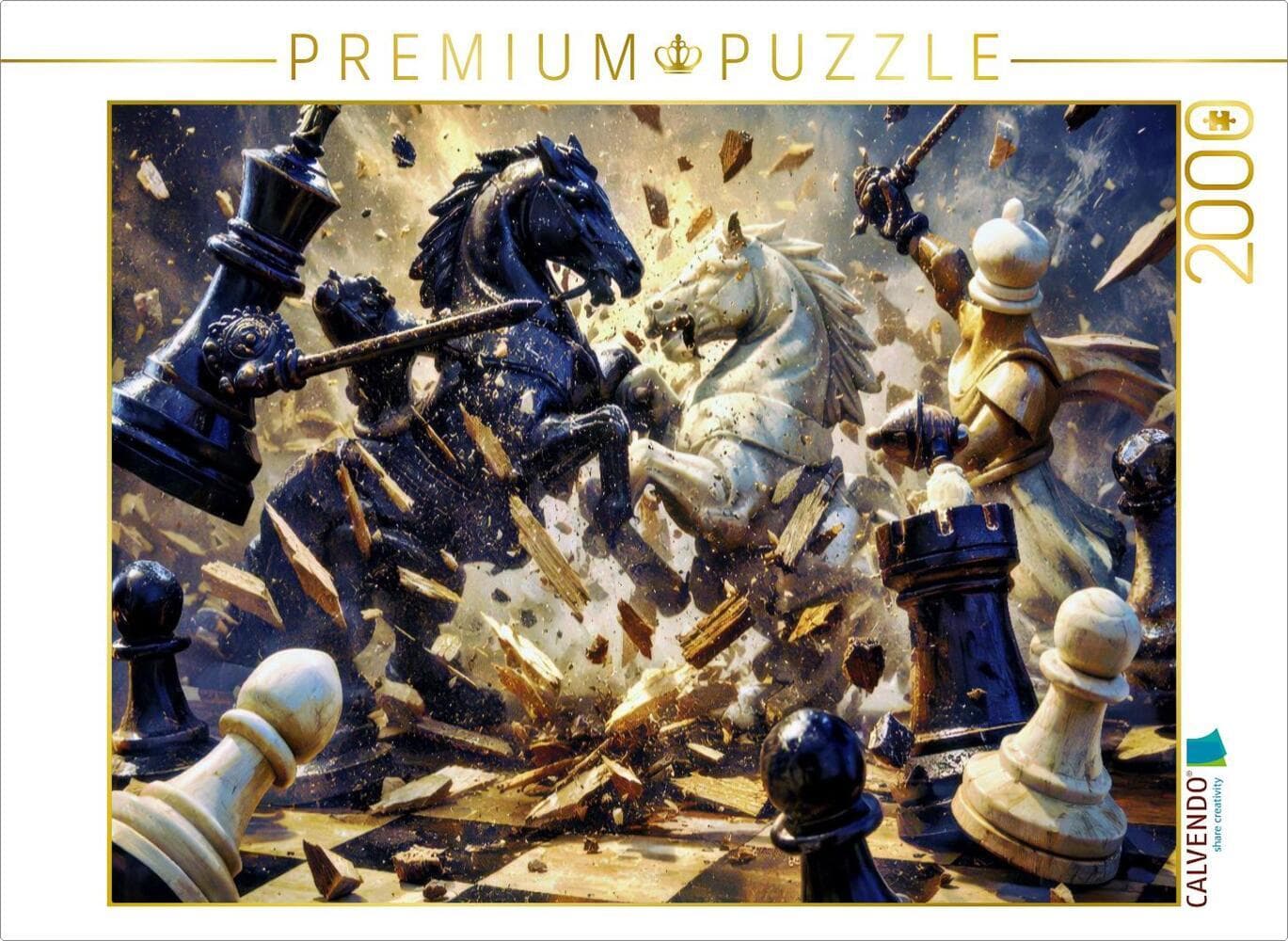CALVENDO Puzzle Schach, für alle, die gern mit Köpfchen gewinnen. | 2000 Teile Lege-Größe 90x67cm Foto-Puzzle für glückliche Stunden