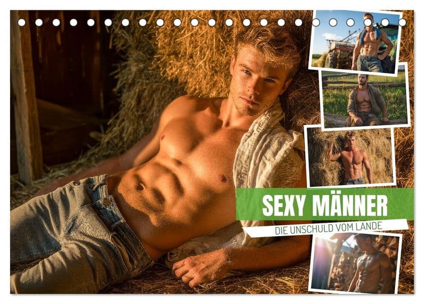 Sexy Männer - Die Unschuld vom Lande (Tischkalender 2027 DIN A5 quer), CALVENDO Monatskalender