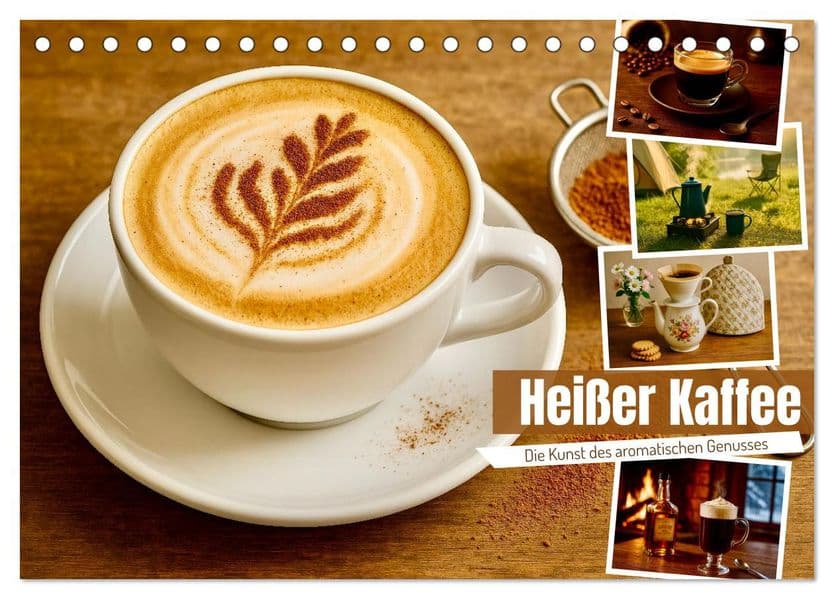 Heißer Kaffee (Tischkalender 2027 DIN A5 quer), CALVENDO Monatskalender