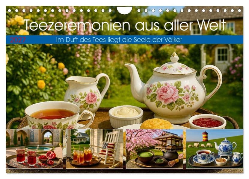 Teezeremonien aus aller Welt (Wandkalender 2027 DIN A4 quer), CALVENDO Monatskalender
