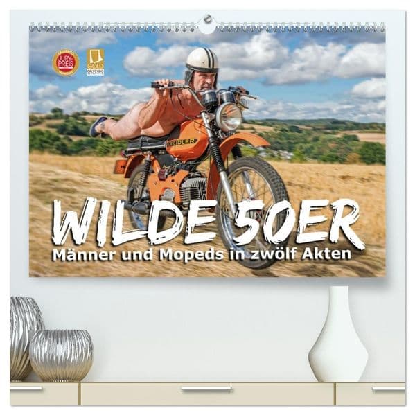 Wilde50er (hochwertiger Premium Wandkalender 2027 DIN A2 quer), Kunstdruck in Hochglanz: Zeitlose Eleganz - Ein ästhetischer Blickfang und auch ein Statement für Humor und Selbstakzeptanz.