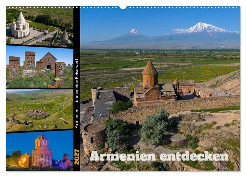 Armenien entdecken (Wandkalender 2027 DIN A2 quer), CALVENDO Monatskalender