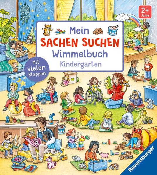 Mein Sachen suchen Wimmelbuch: Kindergarten