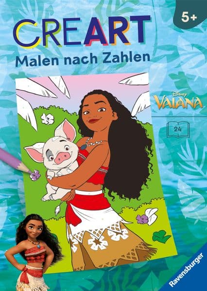 CreArt Malen nach Zahlen ab 5 Disney - Vaiana