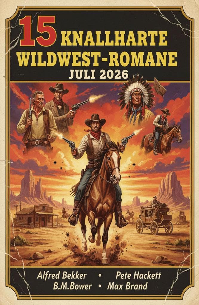 15 Knallharte Wildwest-Romane Juli 2026