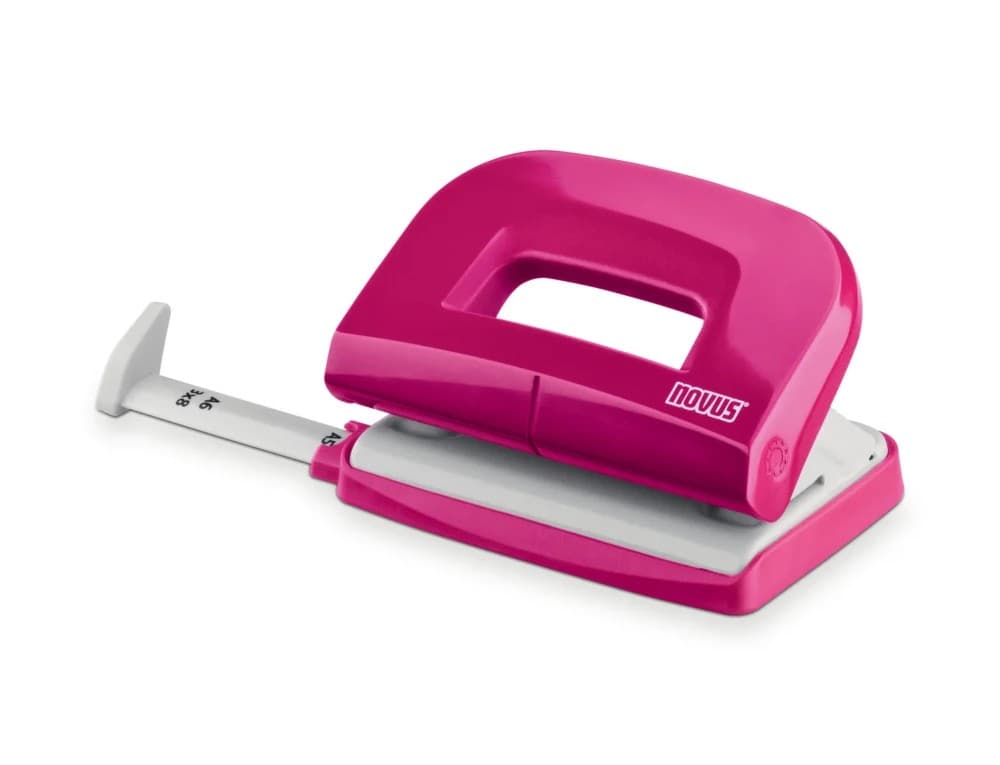 Novus Locher E 210, bis 10 Blatt pink
