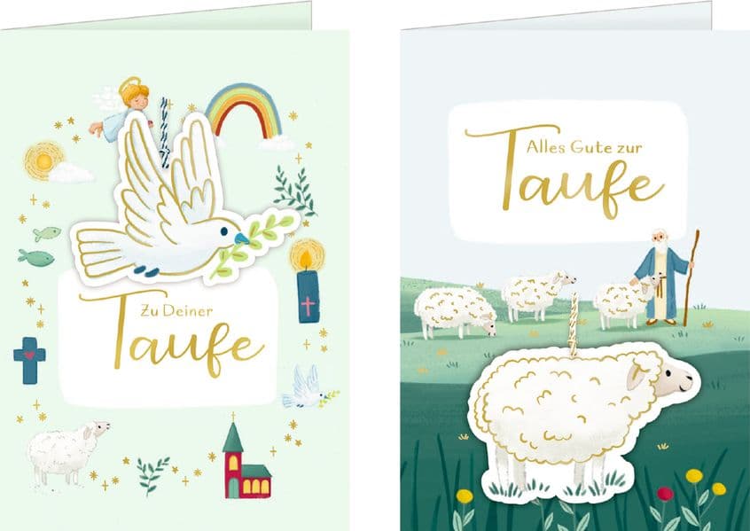Grußkarten-Set - Zu deiner Taufe / Alles Gute zur Taufe