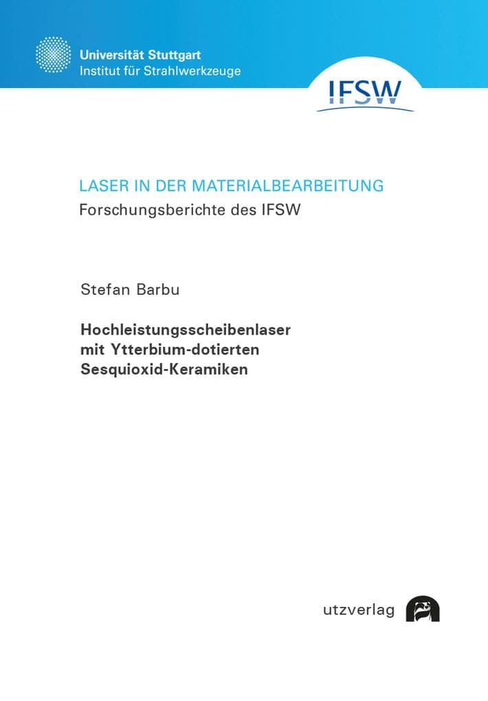 Hochleistungsscheibenlaser mit Ytterbium-dotierten Sesquioxid-Keramiken