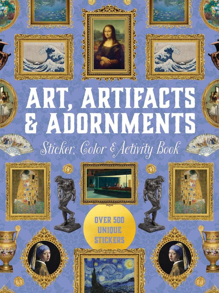 Art, Artifacts & Adornments Sticker, Color & Activity Book