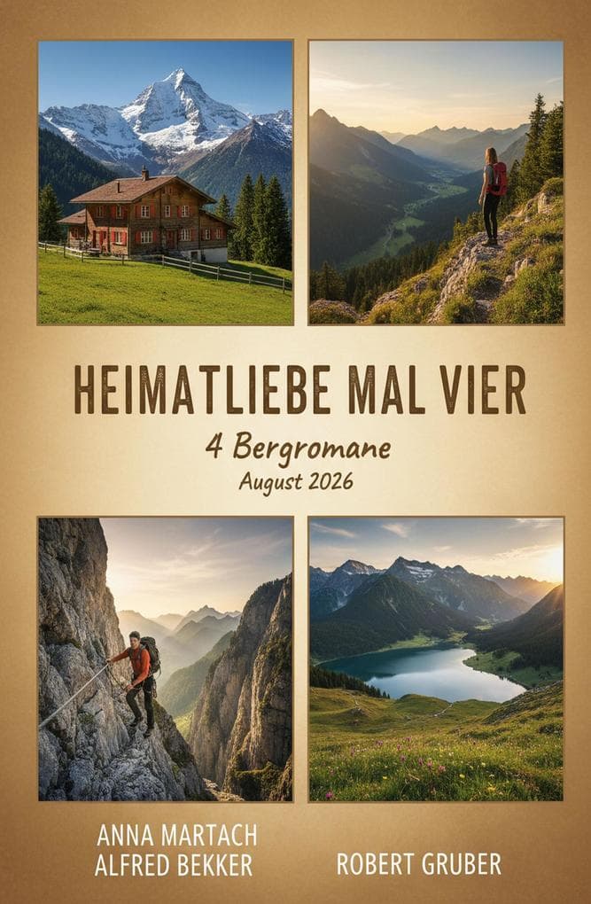 Heimatliebe mal vier: 4 Bergromane August 2026
