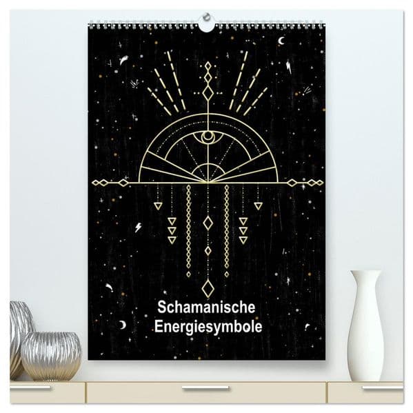 Schamanische Energiesymbole (hochwertiger Premium Wandkalender 2027 DIN A2 hoch), Kunstdruck in Hochglanz