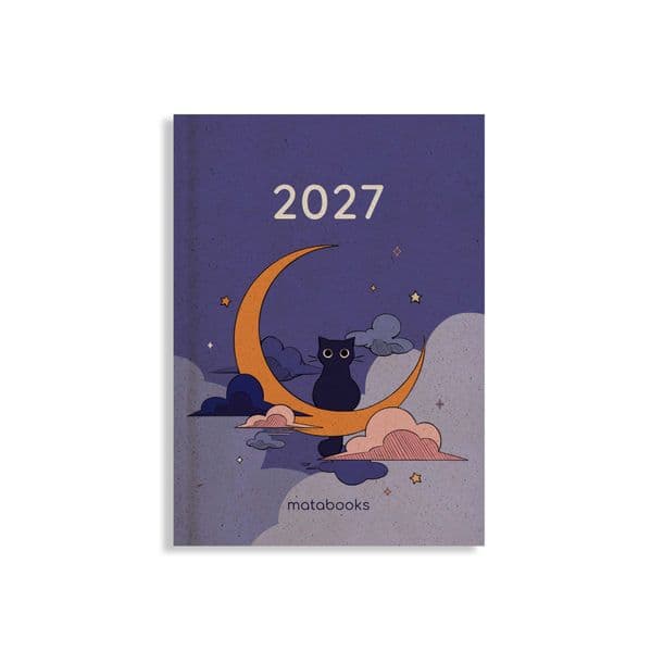 matabooks - A6 Kalender Samaya 2027 Farbe: Lunar Violet (DE/EN)