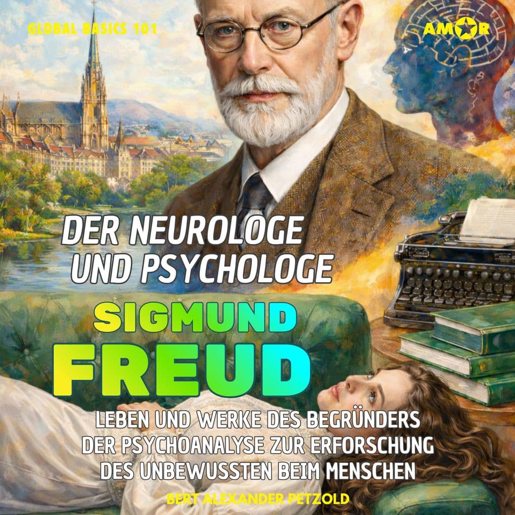 Der Neurologe und Psychologe Sigmund Freud - Leben und Werke des Begründers der Psychoanalyse zur Erforschung des Unbewussten beim Menschen