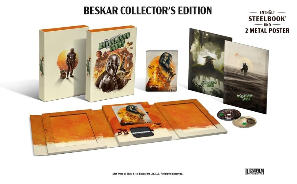 Star Wars: The Mandalorian and Grogu 4K UHD + Blu-ray Lim. Beskar Collector's Edition