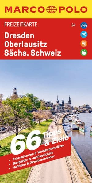 MARCO POLO Freizeitkarte 24 Dresden, Oberlausitz, Sächsische Schweiz 1:100.000