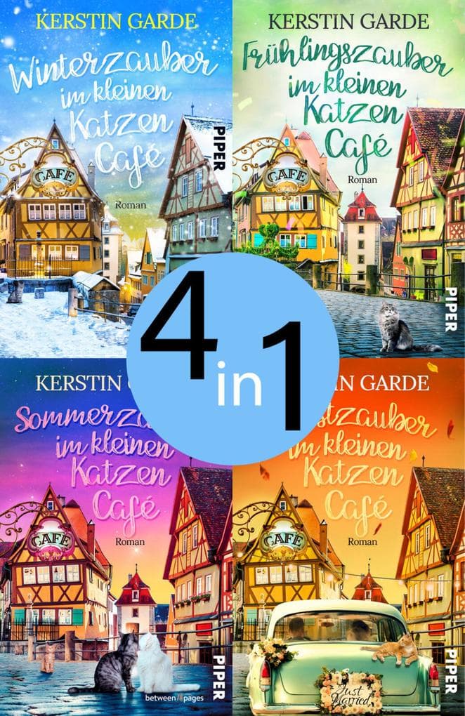 Bundle: Das kleine Katzencafe im Lauf der Jahreszeiten: Frühlingszauber im kleinen Katzen-Café | Sommerzauber im kleinen Katzen-Café | Herbstzauber im kleinen Katzen-Café | Winterzauber im kleinen Katzen-Café | Die Wohlfühlromane im romantischsten Katzen-Café der Lüneburger Heide