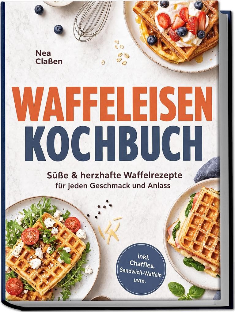 Waffeleisen Kochbuch: Süße & herzhafte Waffelrezepte für jeden Geschmack und Anlass - inkl. Chaffles, Sandwich-Waffeln uvm.