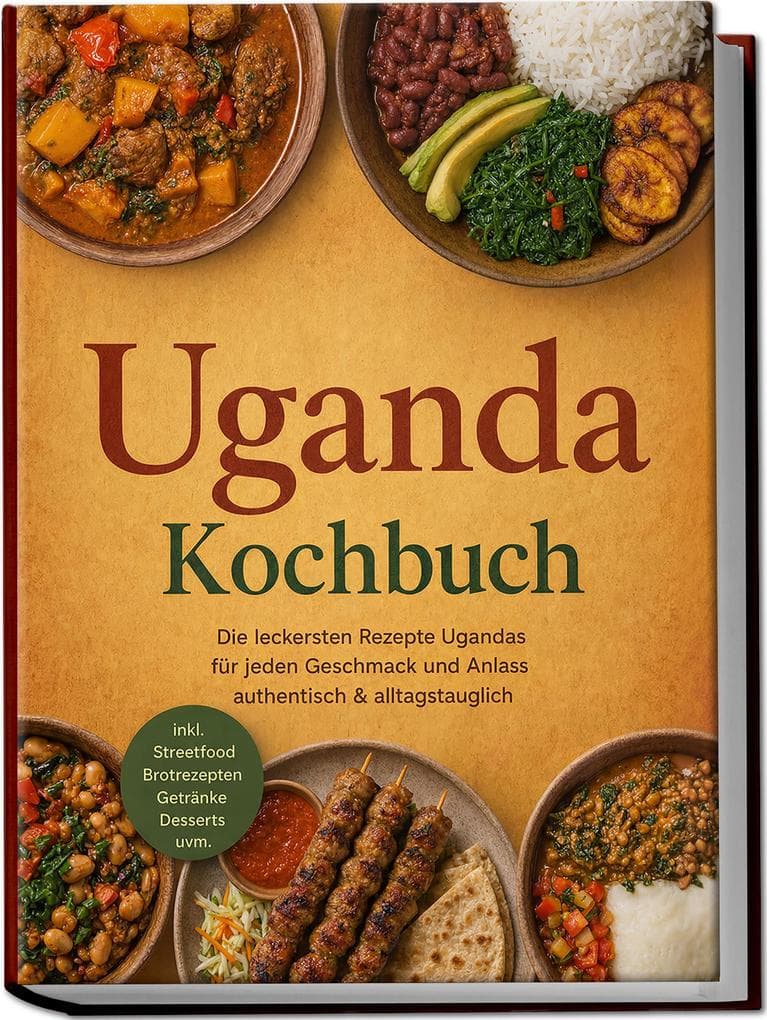 Uganda Kochbuch: Die leckersten Rezepte Ugandas für jeden Geschmack und Anlass - authentisch & alltagstauglich - inkl. Streetfood, Brotrezepten, Getränke, Desserts uvm.