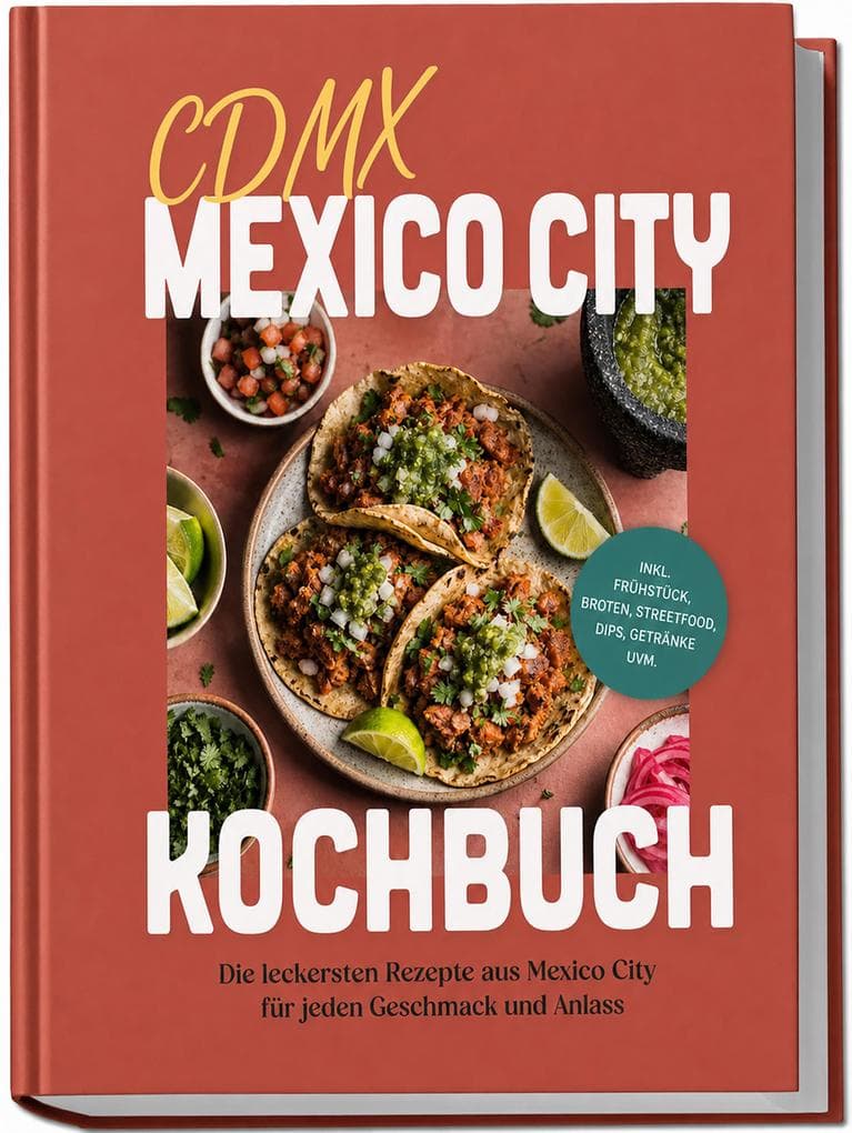 CDMX Mexico City Kochbuch: Die leckersten Rezepte aus Mexico City für jeden Geschmack und Anlass - inkl. Frühstück, Broten, Streetfood, Dips, Getränke uvm.