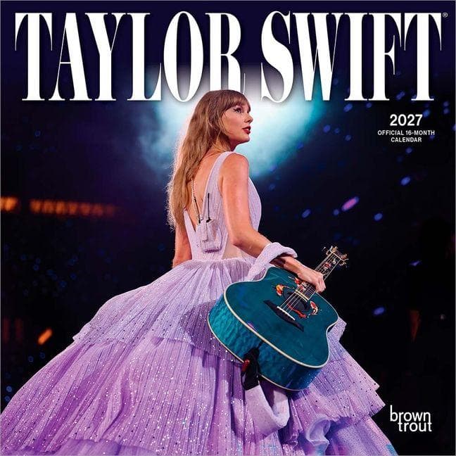 Taylor Swift Official 2027 7 X 14 Inch (Hanging) Monthly Mini Wall Calendar
