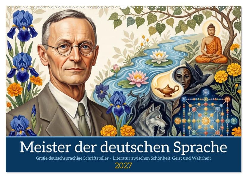 Meister der deutschen Sprache (Wandkalender 2027 DIN A2 quer), CALVENDO Monatskalender