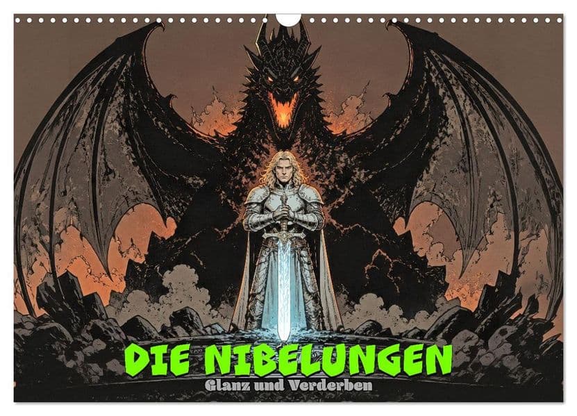 Die Nibelungen: Glanz und Verderben (Wandkalender 2027 DIN A3 quer), CALVENDO Monatskalender