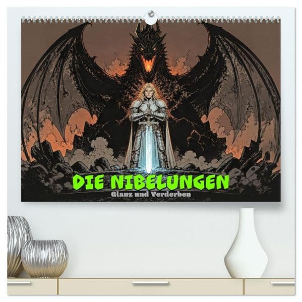 Die Nibelungen: Glanz und Verderben (hochwertiger Premium Wandkalender 2027 DIN A2 quer), Kunstdruck in Hochglanz