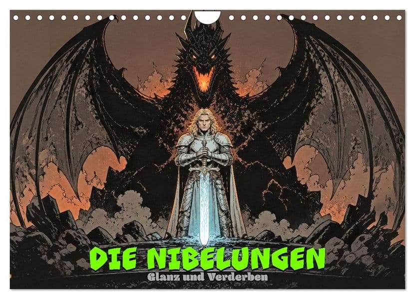 Die Nibelungen: Glanz und Verderben (Wandkalender 2027 DIN A4 quer), CALVENDO Monatskalender