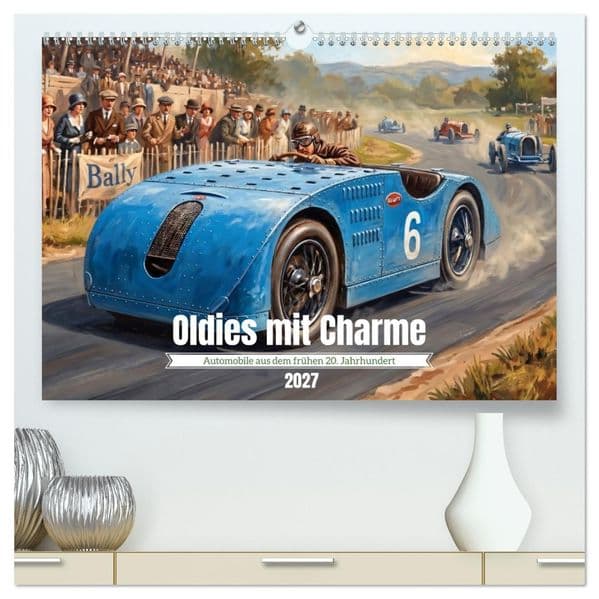 Oldies mit Charme (hochwertiger Premium Wandkalender 2027 DIN A2 quer), Kunstdruck in Hochglanz