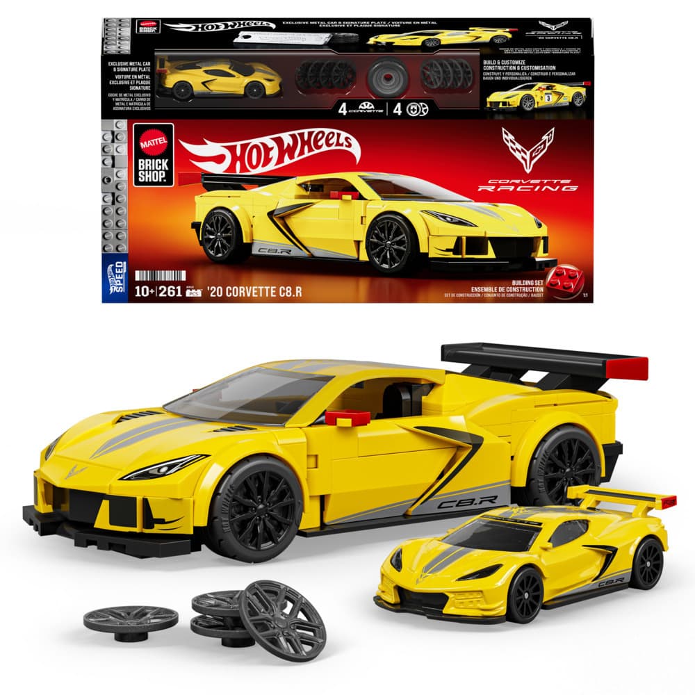 Mattel Brick Shop HW Sp Corvette.JKR19