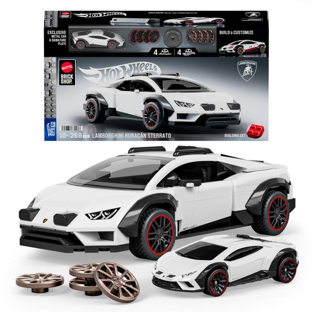 Mattel Brick Shop HW Speed Lambo.JHG75