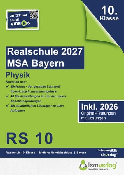 Original-Prüfungen Realschule Bayern 2027 Physik