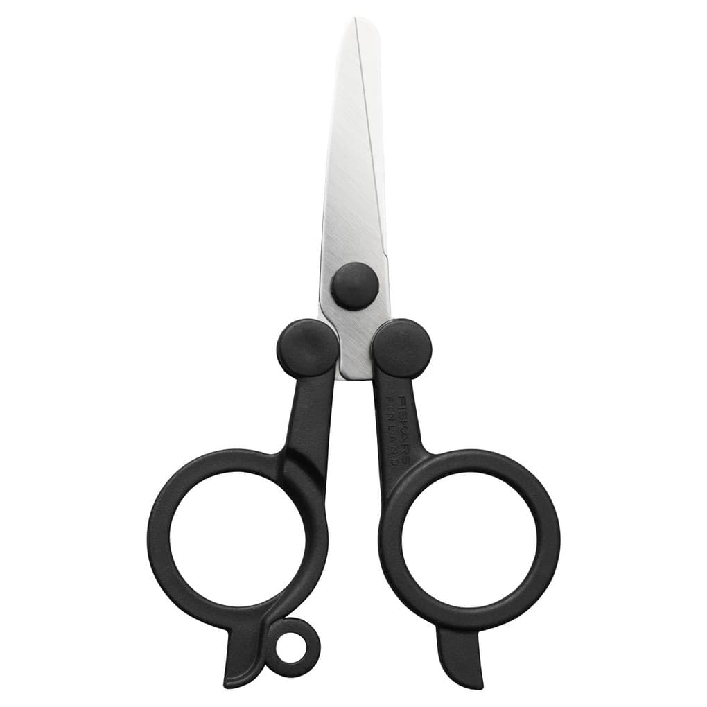 Fiskars ReNew Klappschere, klappbare Schere, Reiseschere, 11 cm
