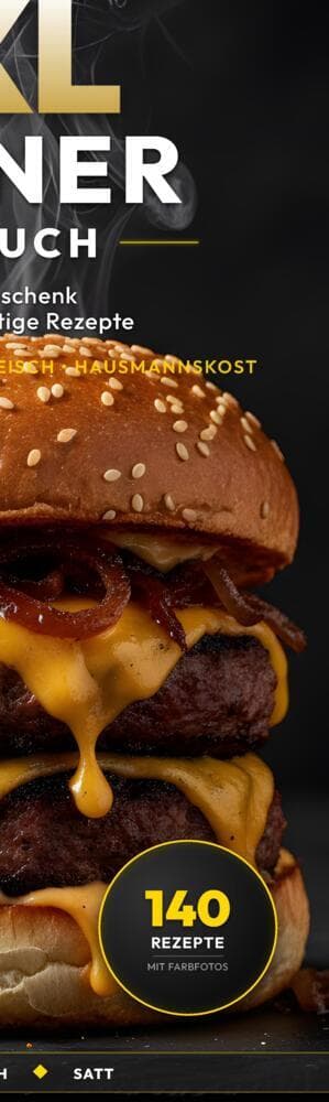 XXL Männer-Kochbuch für Anfänger: 140 einfache & deftige Rezepte ohne Schnickschnack