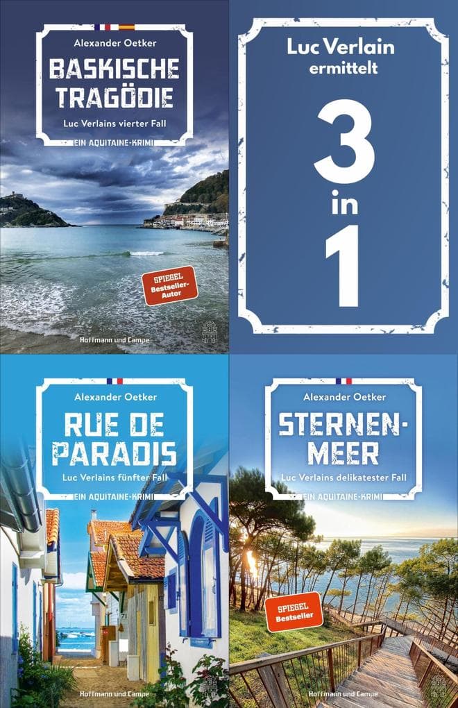 Luc Verlain ermittelt in: Baskische Tragödie - Rue de Paradis - Sternenmeer