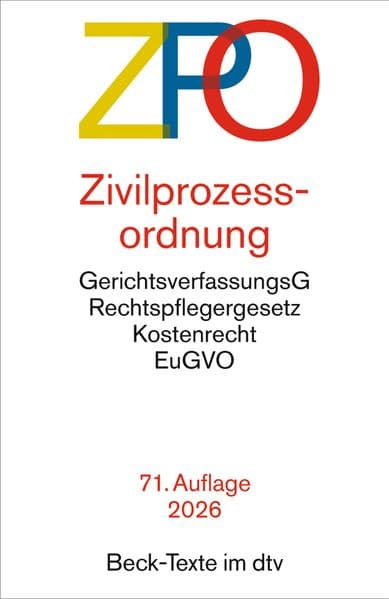 Zivilprozessordnung. ZPO